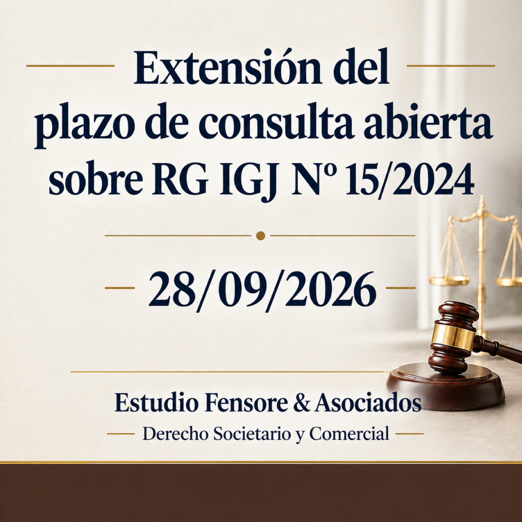 Consulta pública sobre la RG IGJ N°15/2024