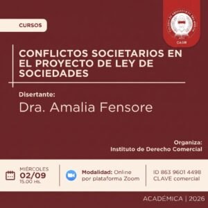 Amalia Fensore en el Colegio de Abogados de San Martín